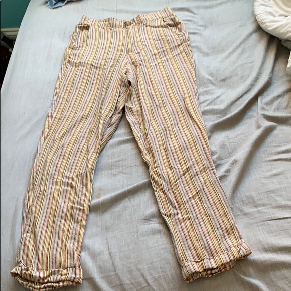 striped linen pants - Picture 2 of 2